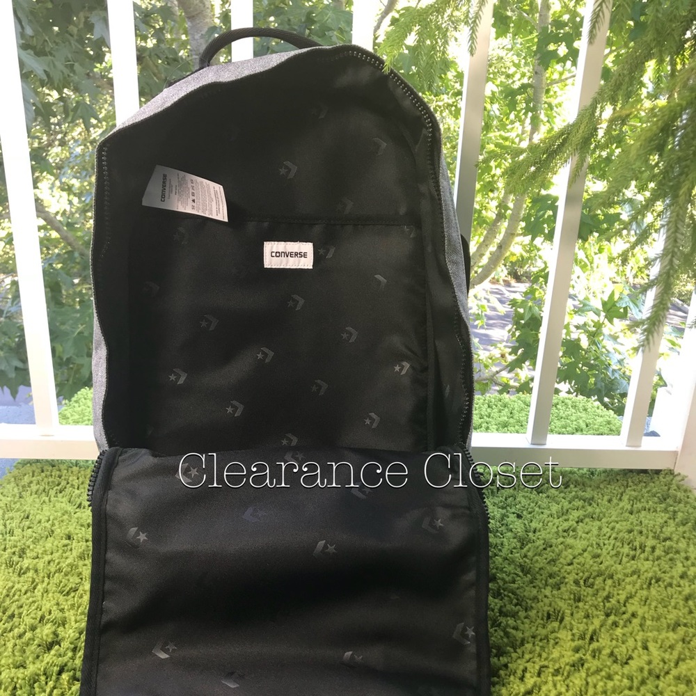 Converse Original Backpack Charcoal Grey Unisex - Picture 7 of 8